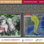 Ciclón tropical “Nueve” se forma en el Mar Caribe