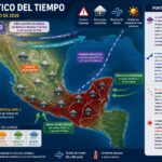 Pronostican temperaturas vespertinas calurosas a muy calurosas en la mayor parte de México