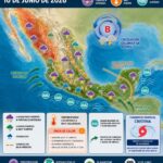 Pronostican lluvias fuertes a intensas en el golfo y la región sureste de México