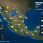 Pronostican chubascos y lluvias fuertes en gran parte de la República Mexicana